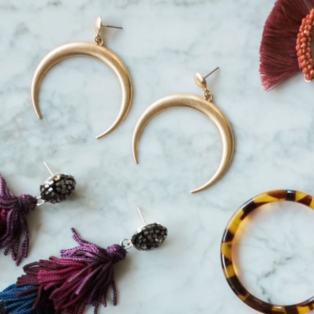 Vici Crescent Moon Earrings